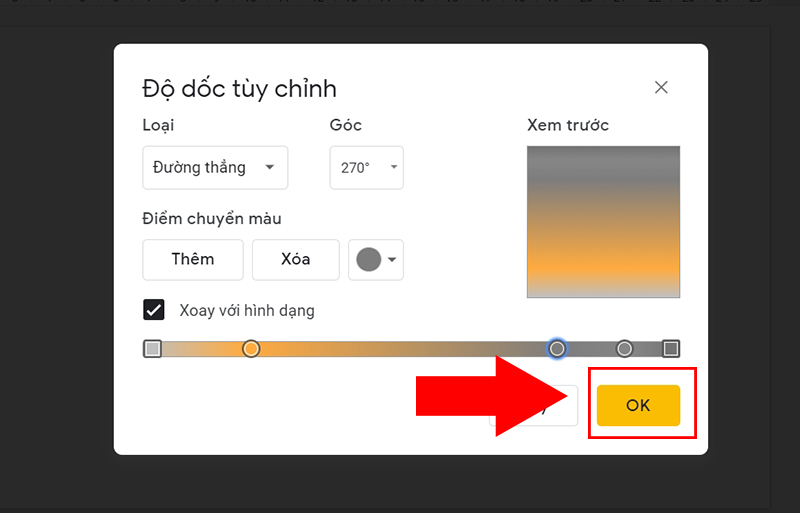 Nhấn Xong sau khi điều chỉnh